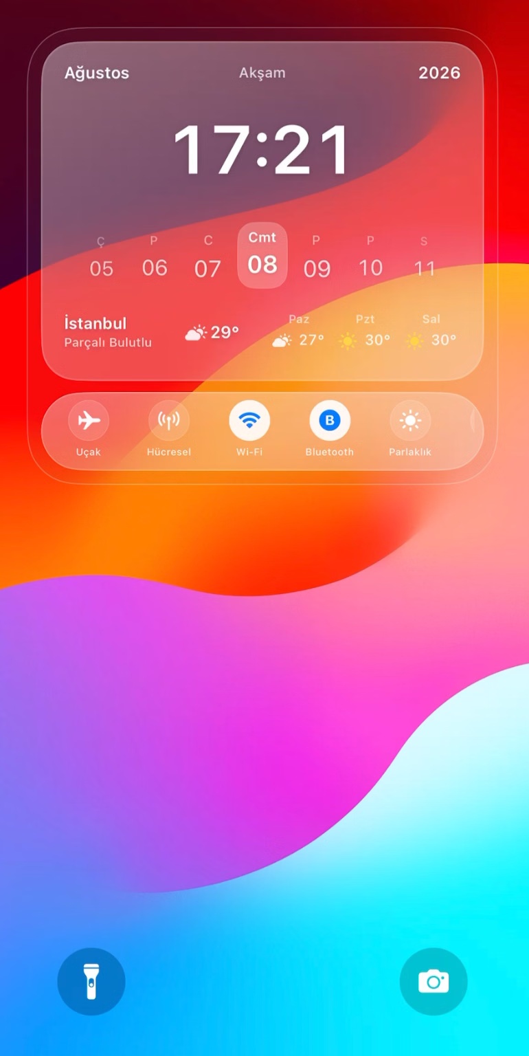 LockGlass lock screen weather and controls